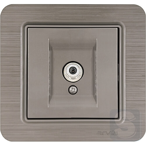 Розетка TV (SAT) проходная Arvia Electric Lavin Медь (21 28 4010 287)